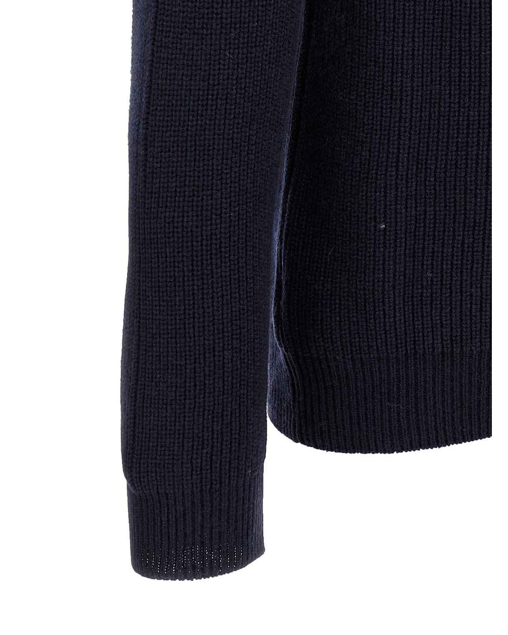 Zanone Blue Cashmere Sweater for men