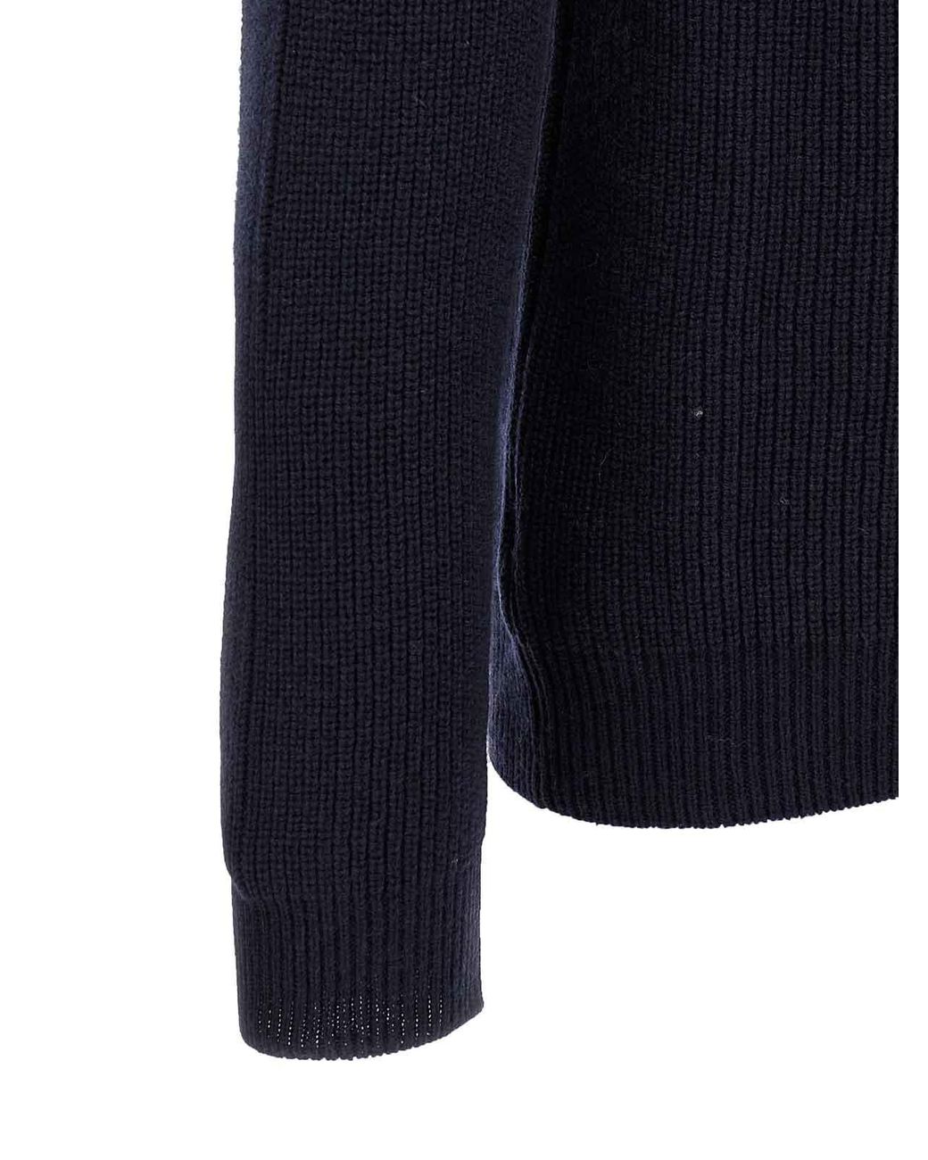Zanone Blue Cashmere Sweater for men