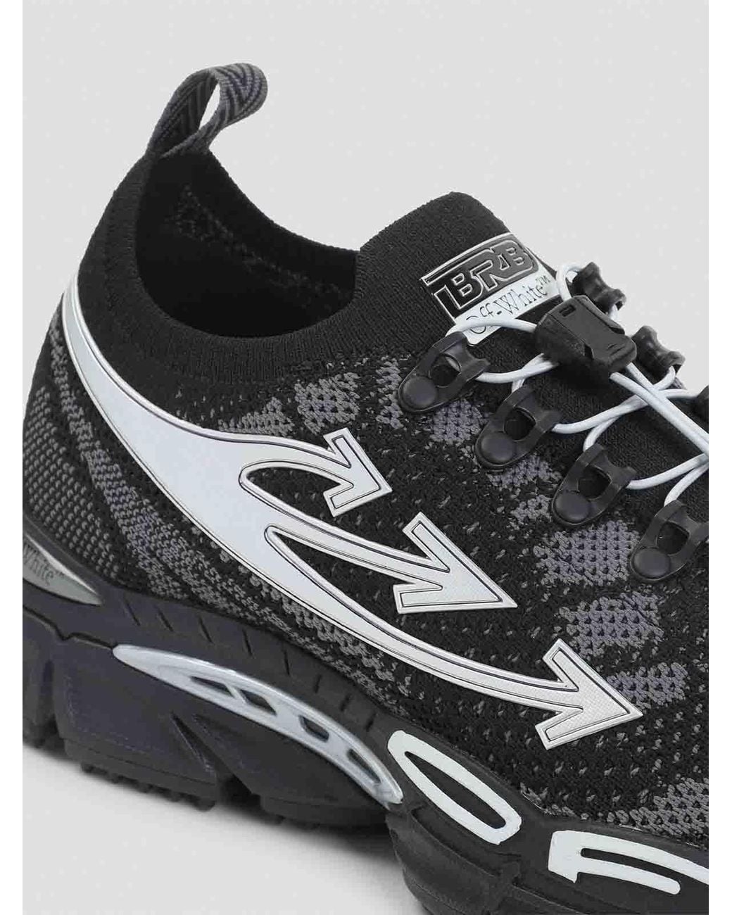 Off-White c/o Virgil Abloh Black M-Be Right Back Knit Low-Top Sneakers