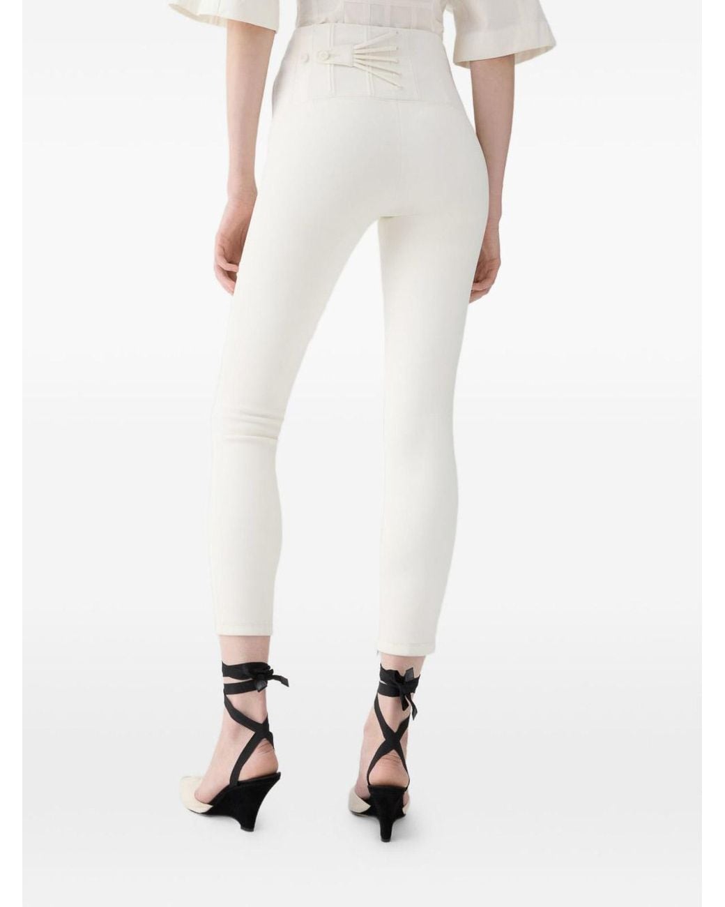 Jacquemus White Le Pantalon Arlesien Wool Blend Trousers