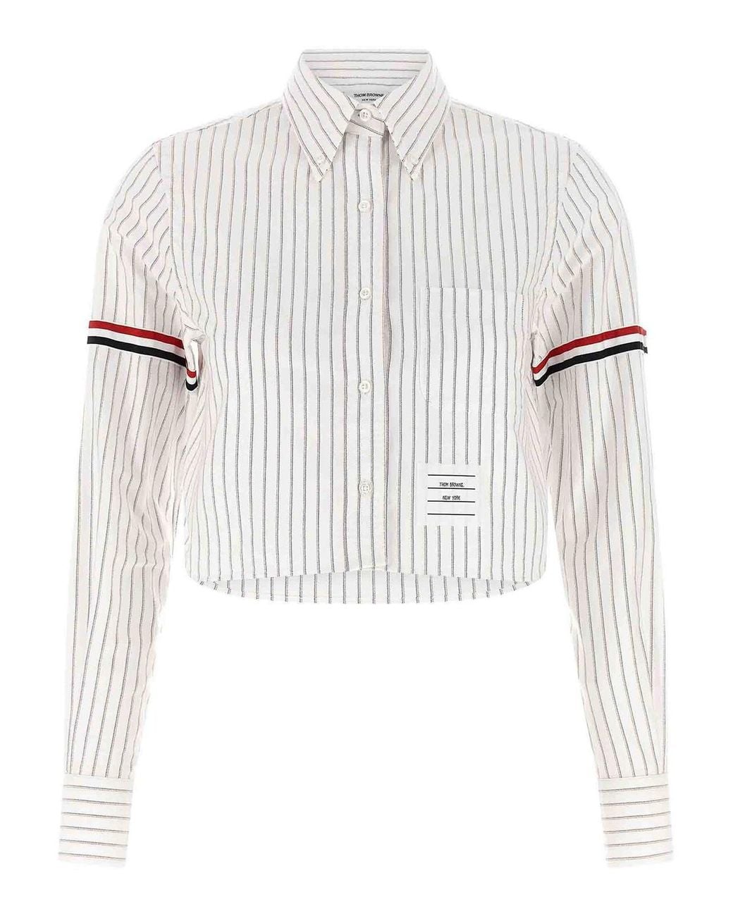 Thom Browne White Cropped Shirt