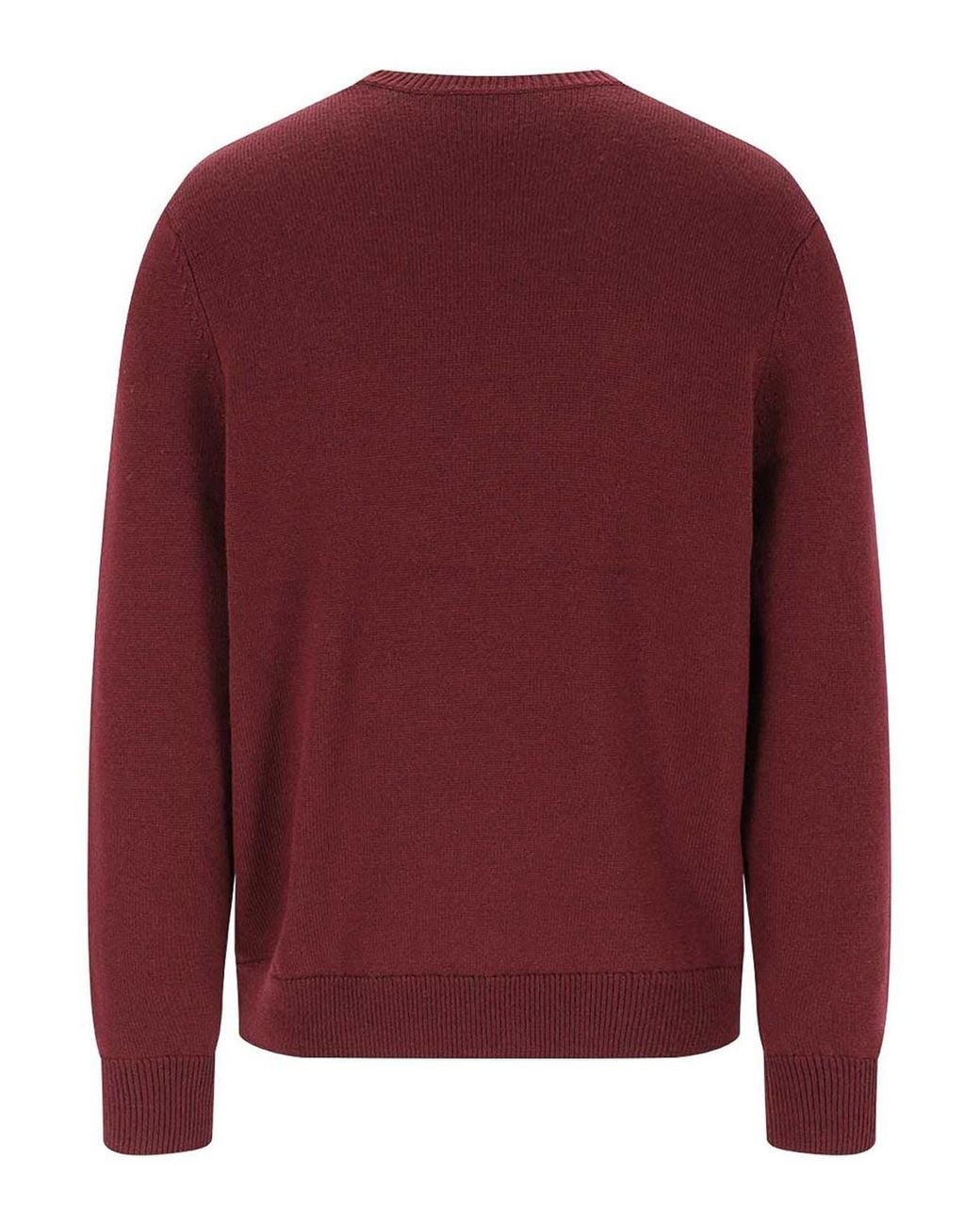 A.P.C. Red Virgin Wool Sweater for men
