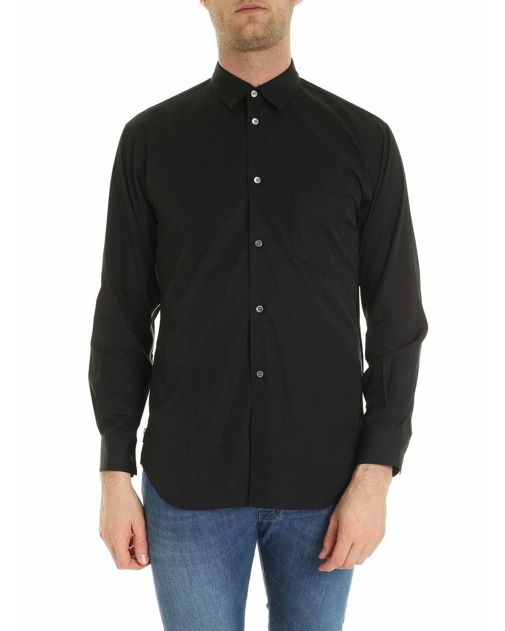 Comme des Garçons Black Side Zip Shirt for men