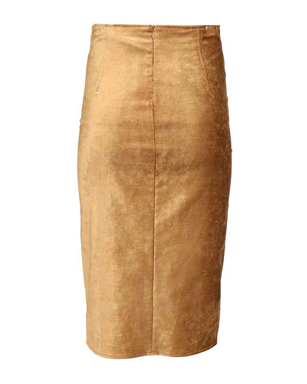 Forte_forte Natural Stretch Velvet Pencil Skirt
