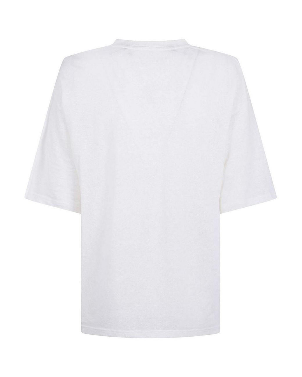 Ma'ry'ya White Lino Stretch T-Shirt
