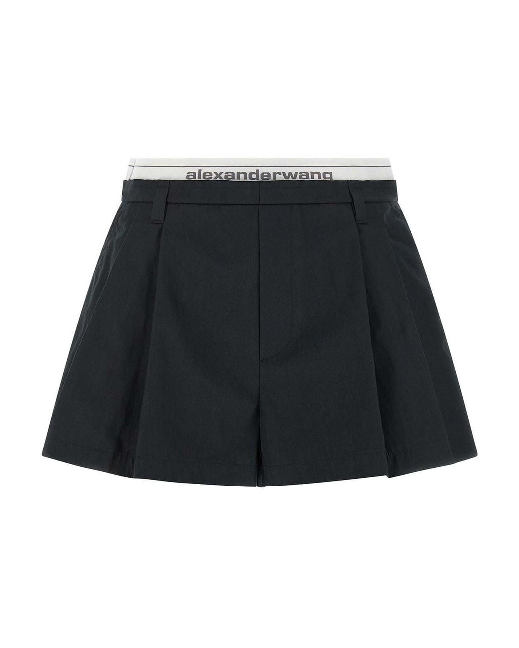 Alexander Wang Black Logo Band Shorts