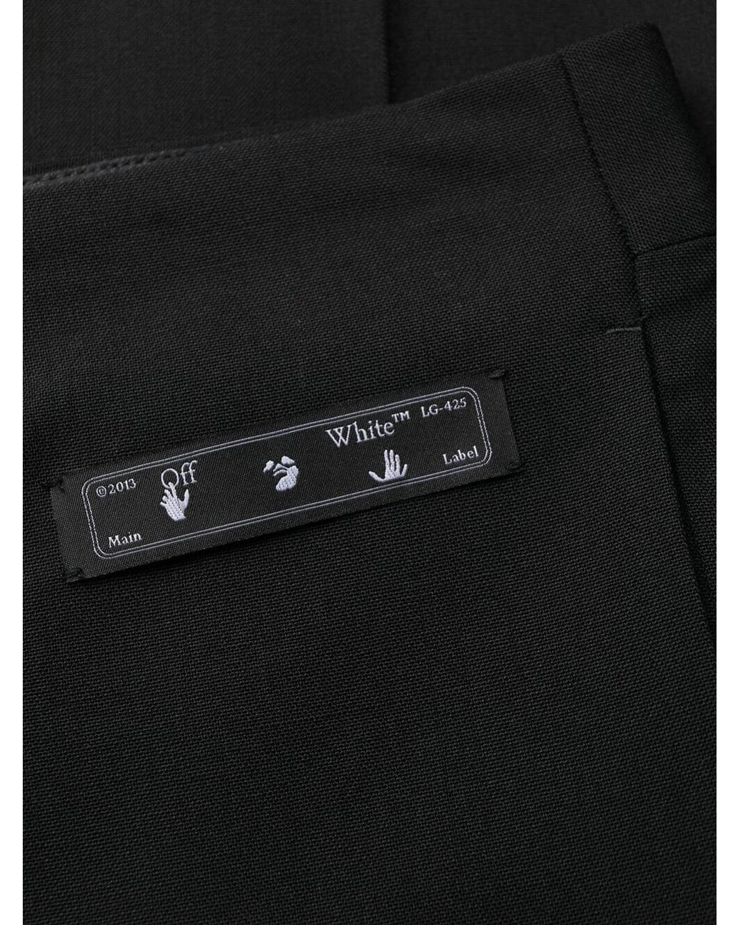 Off-White c/o Virgil Abloh Black Straight Leg Trousers for men