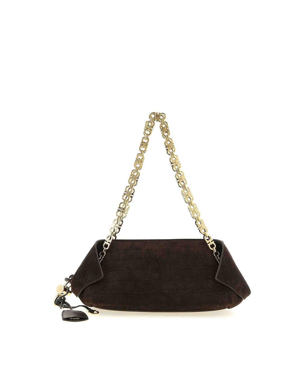 (S) Borsa A Tracolla di Ferragamo in Black