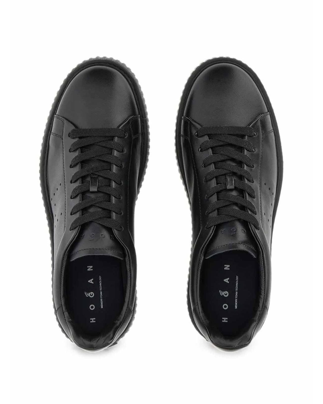 Hogan Black Perforated Sneakers for men