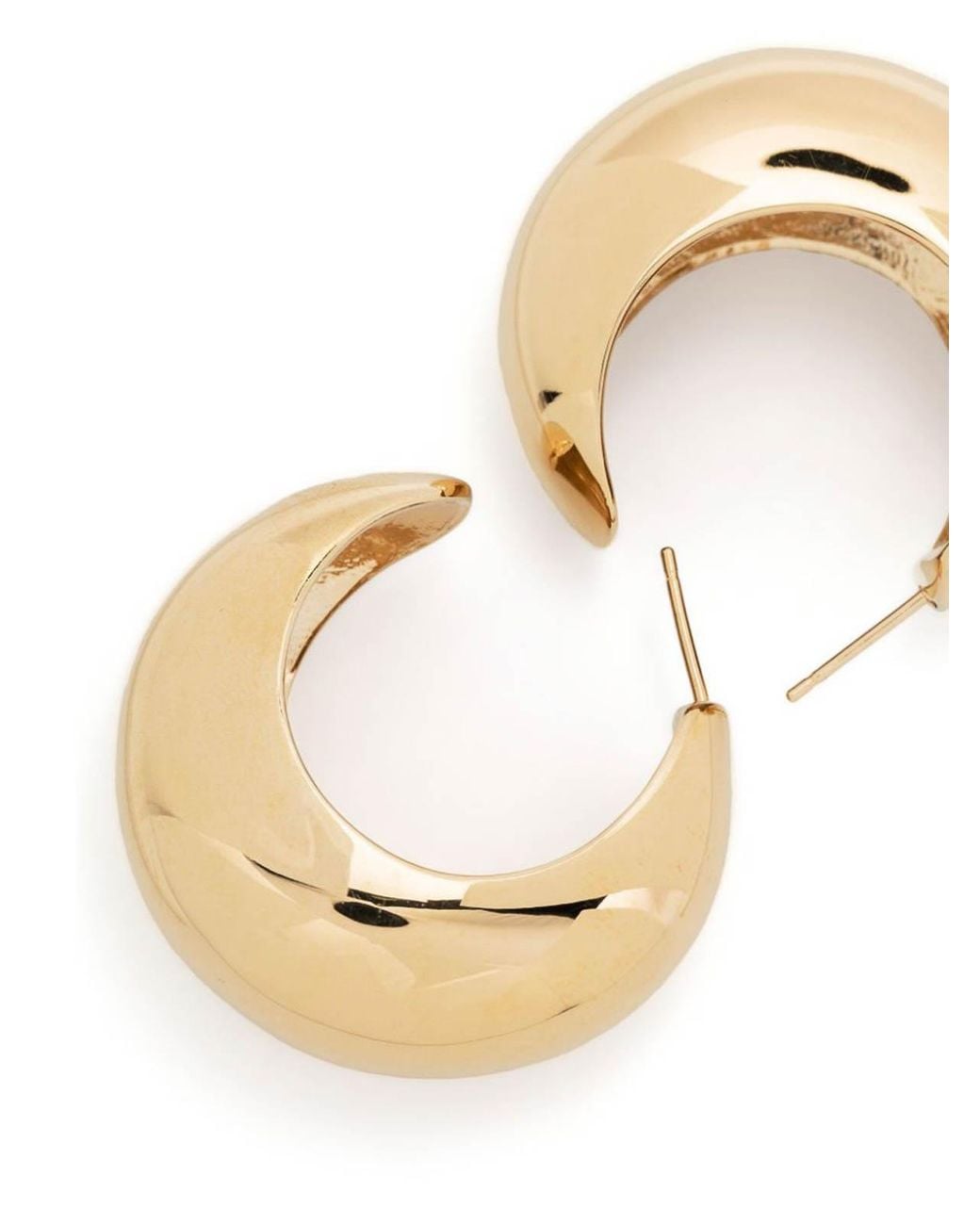 Isabel Marant Natural Shiny Crescent Earrings