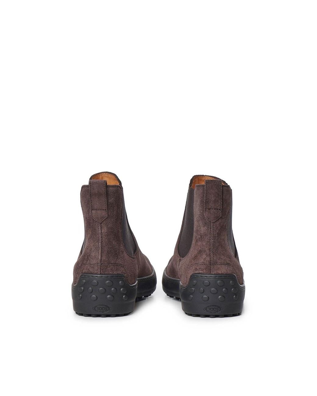 Tod's Brown Winter Suede Chelsea Boots for men
