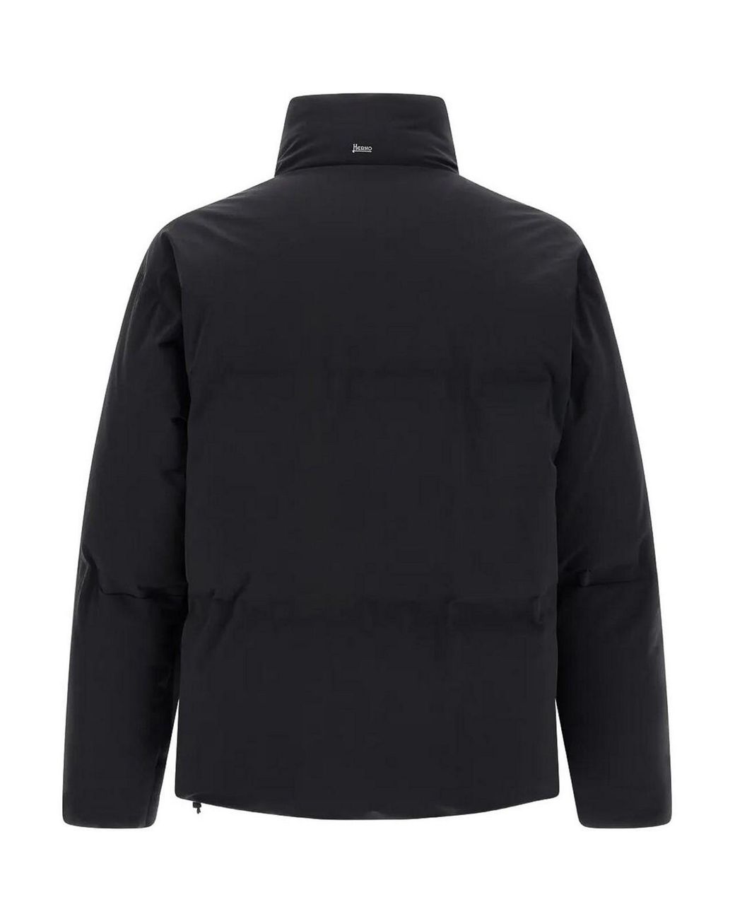 Herno Blue New Impact High-Neck Short Down Jacket Clothing