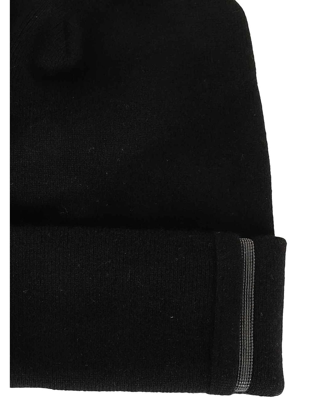 Brunello Cucinelli Black Papalina