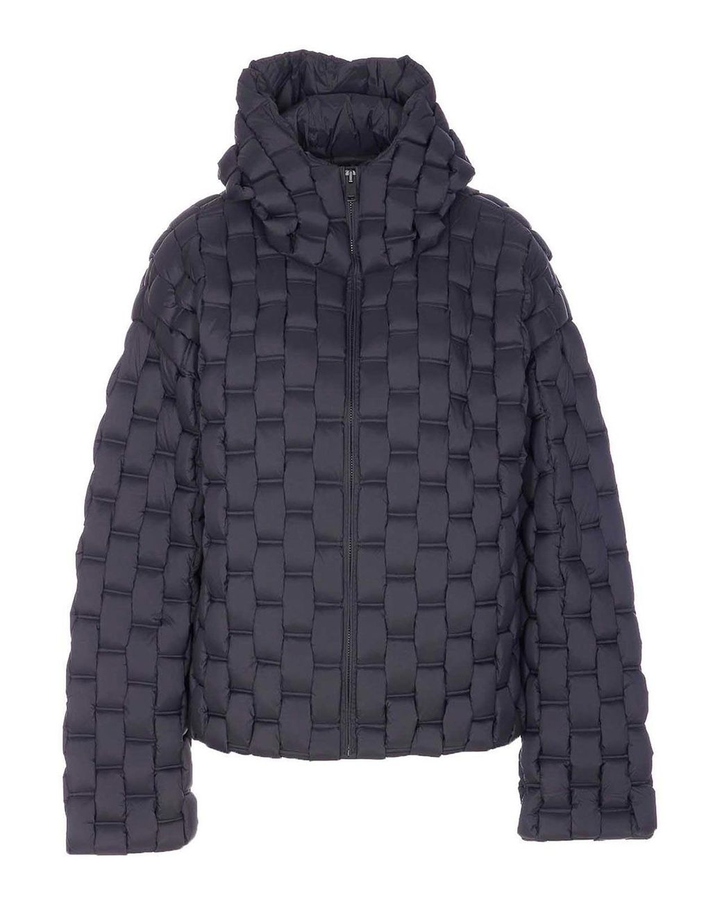 RAXXY Blue Patterned Down Jacket