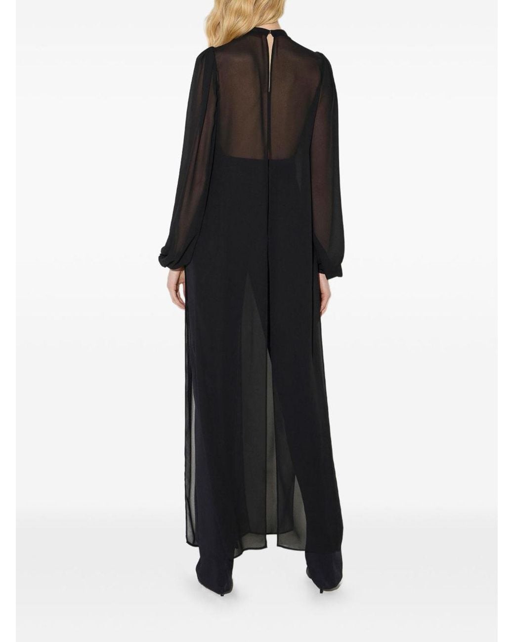 Elisabetta Franchi Gray Long Sheer Shirt