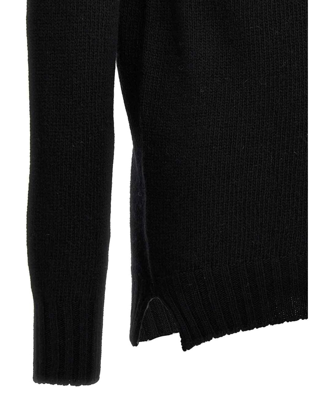 Ma'ry'ya Black Cashmere Sweater for men