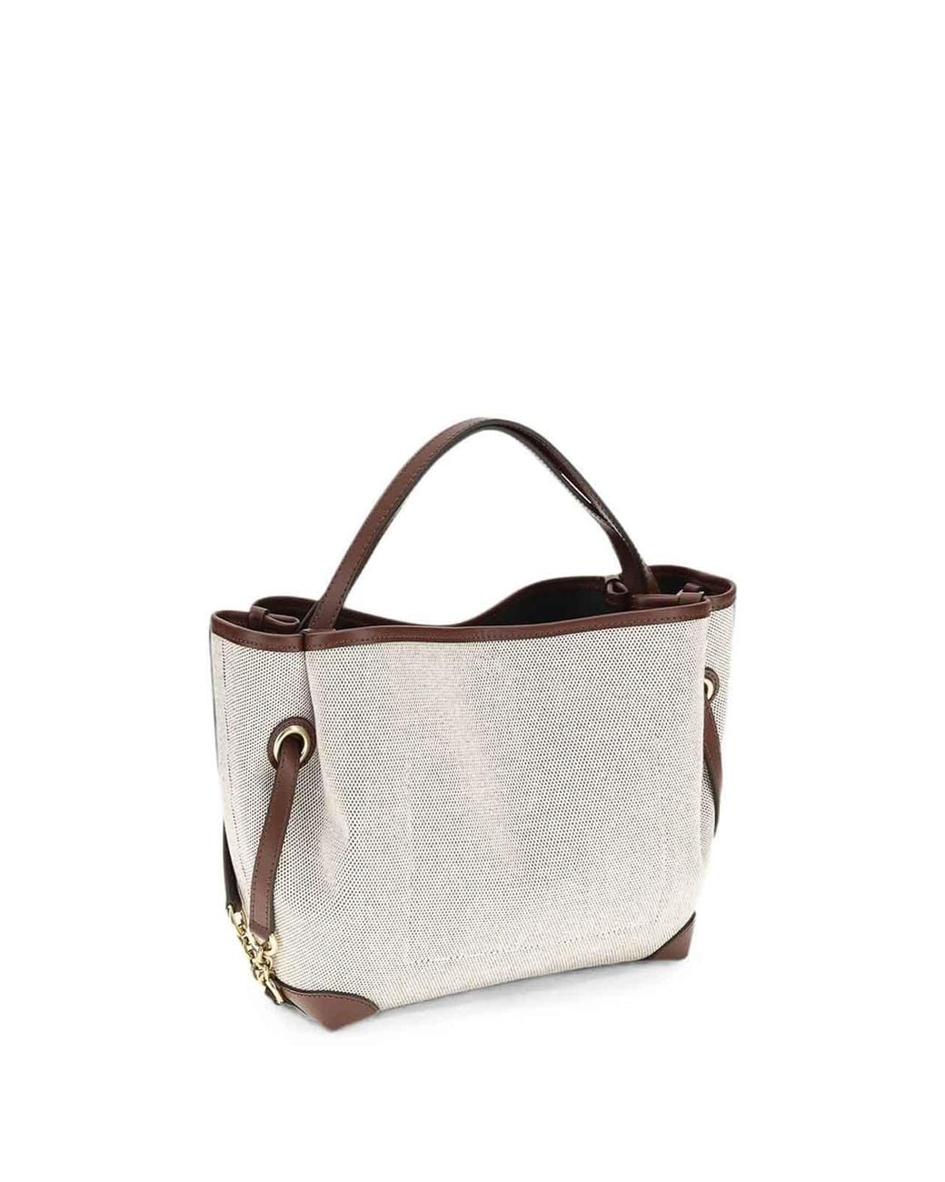 Chloé White Small Clover Double Carry Bag