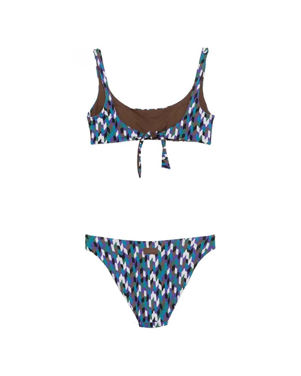 Fisico Blue Print Bikini Set