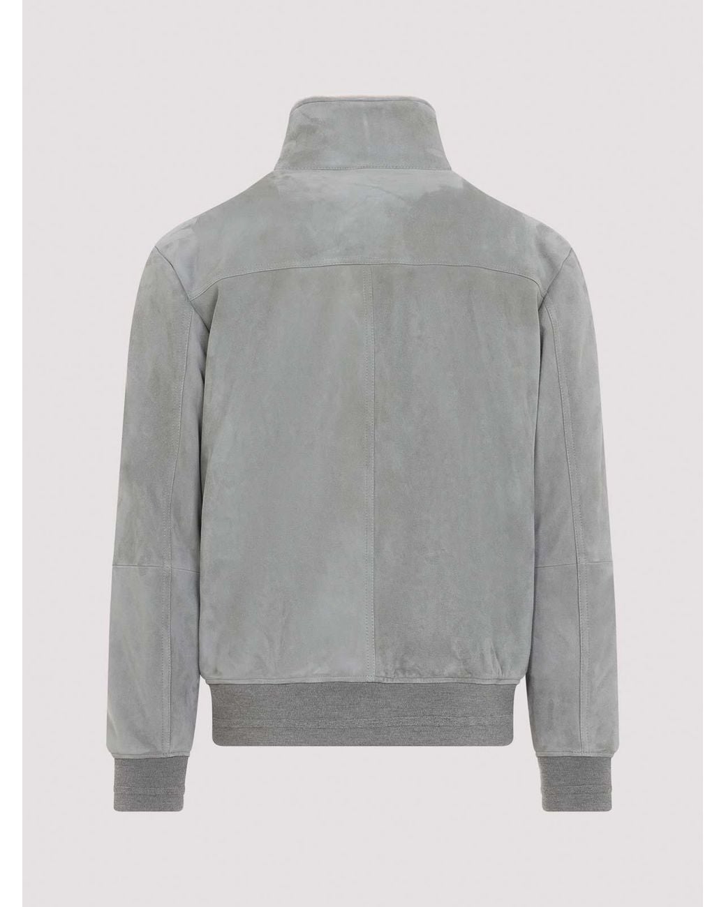 Chaqueta Bomber Canali de hombre de color Gray