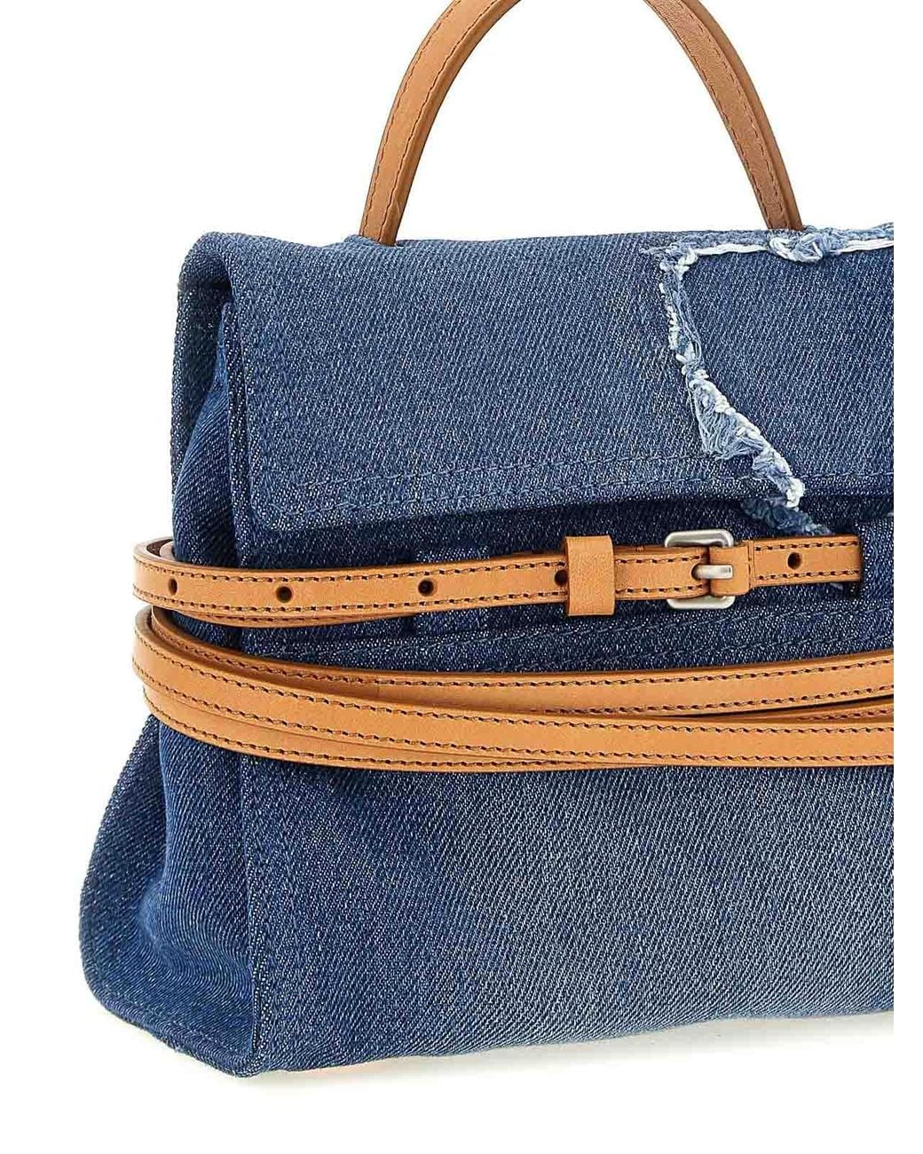 Moschino Blue Tie Me Handbag