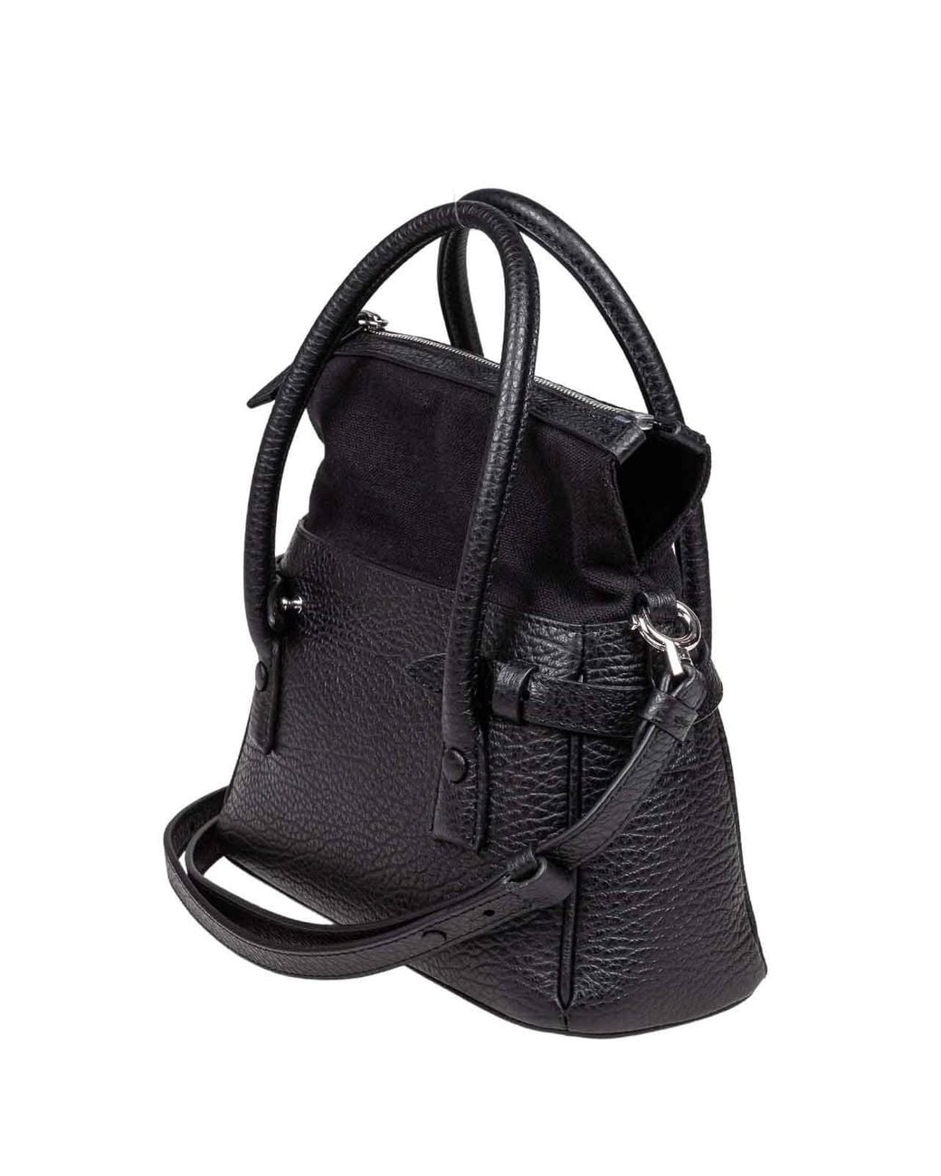 Maison Margiela Black Leather Handbag