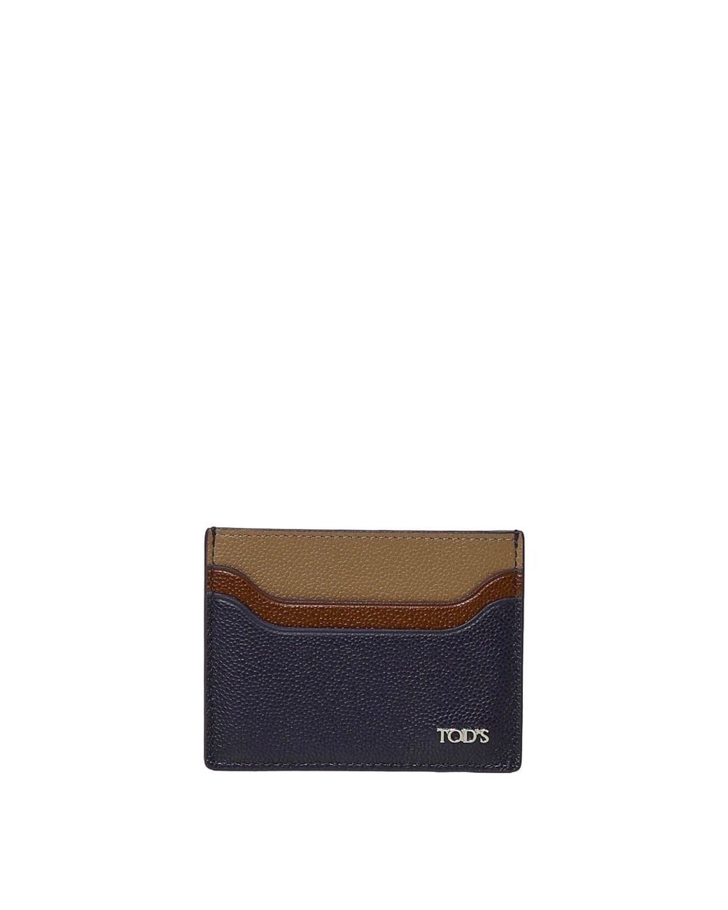 Tod's White Leather Card Holder for men