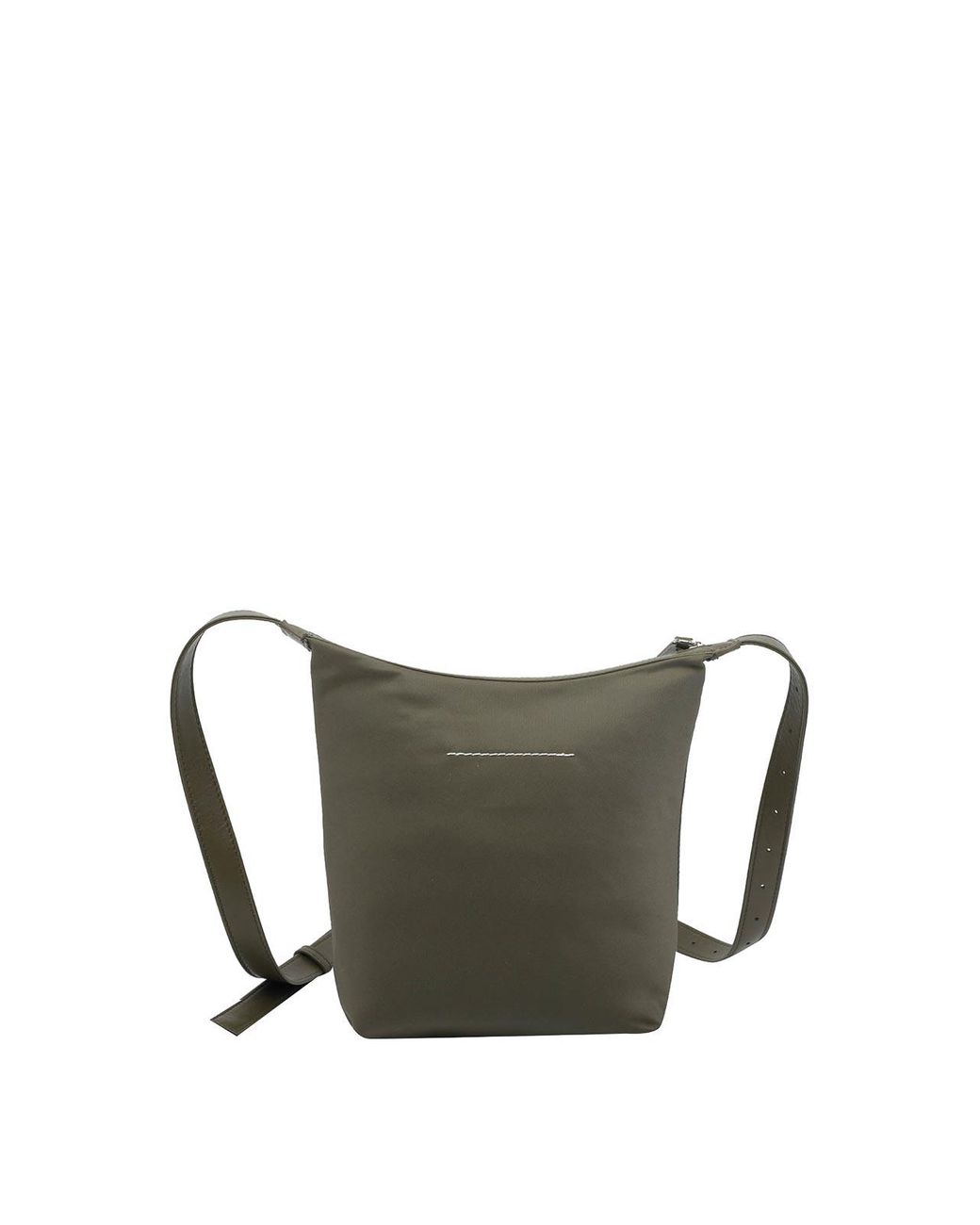 MM6 by Maison Margiela Gray Numeric Vertical Crossbody Bag for men