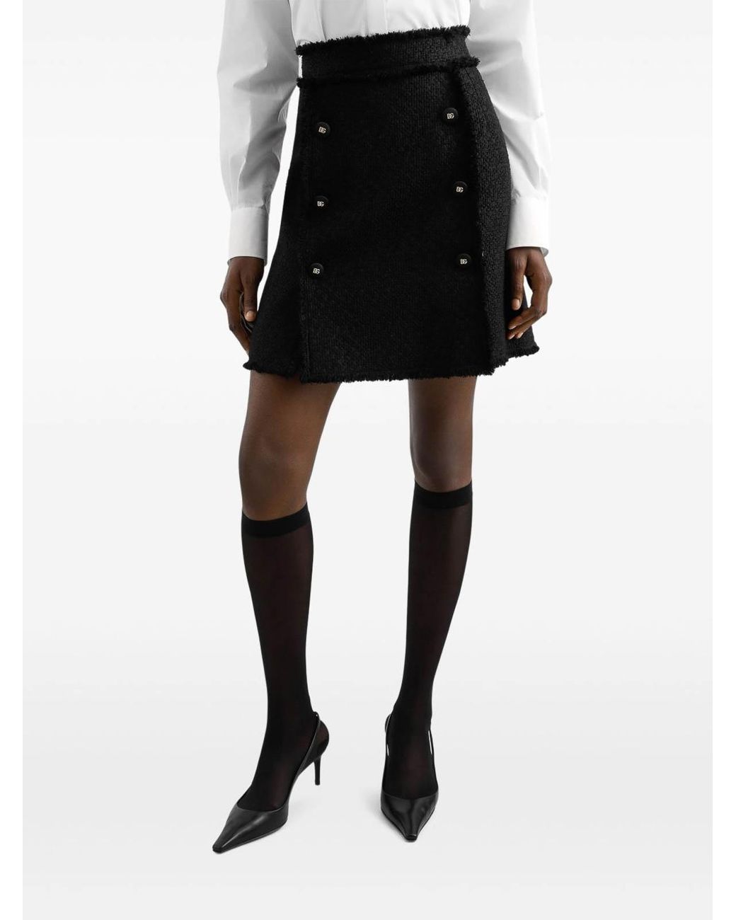 Dolce & Gabbana Black Short Skirts