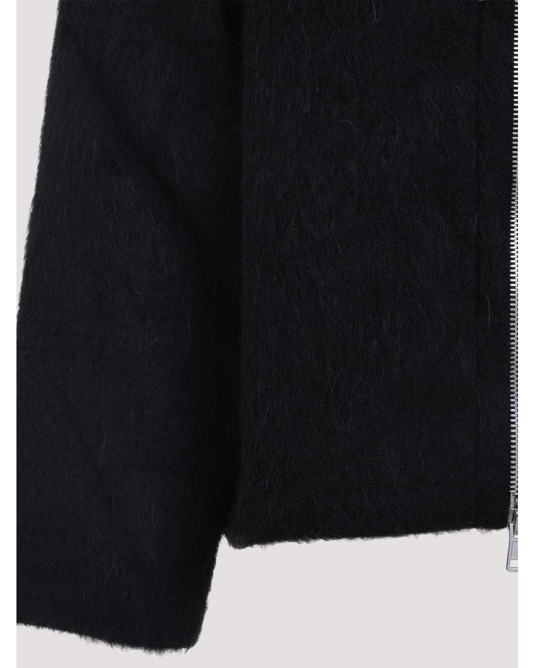 Our Legacy Black Full Zip Hood Sweatshirt for men
