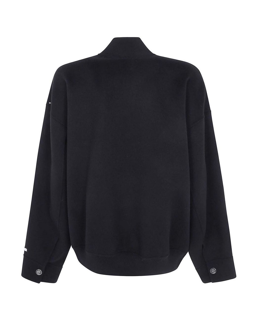 Sportmax Blue Spx Ondata Double Wool Bomber Jacket