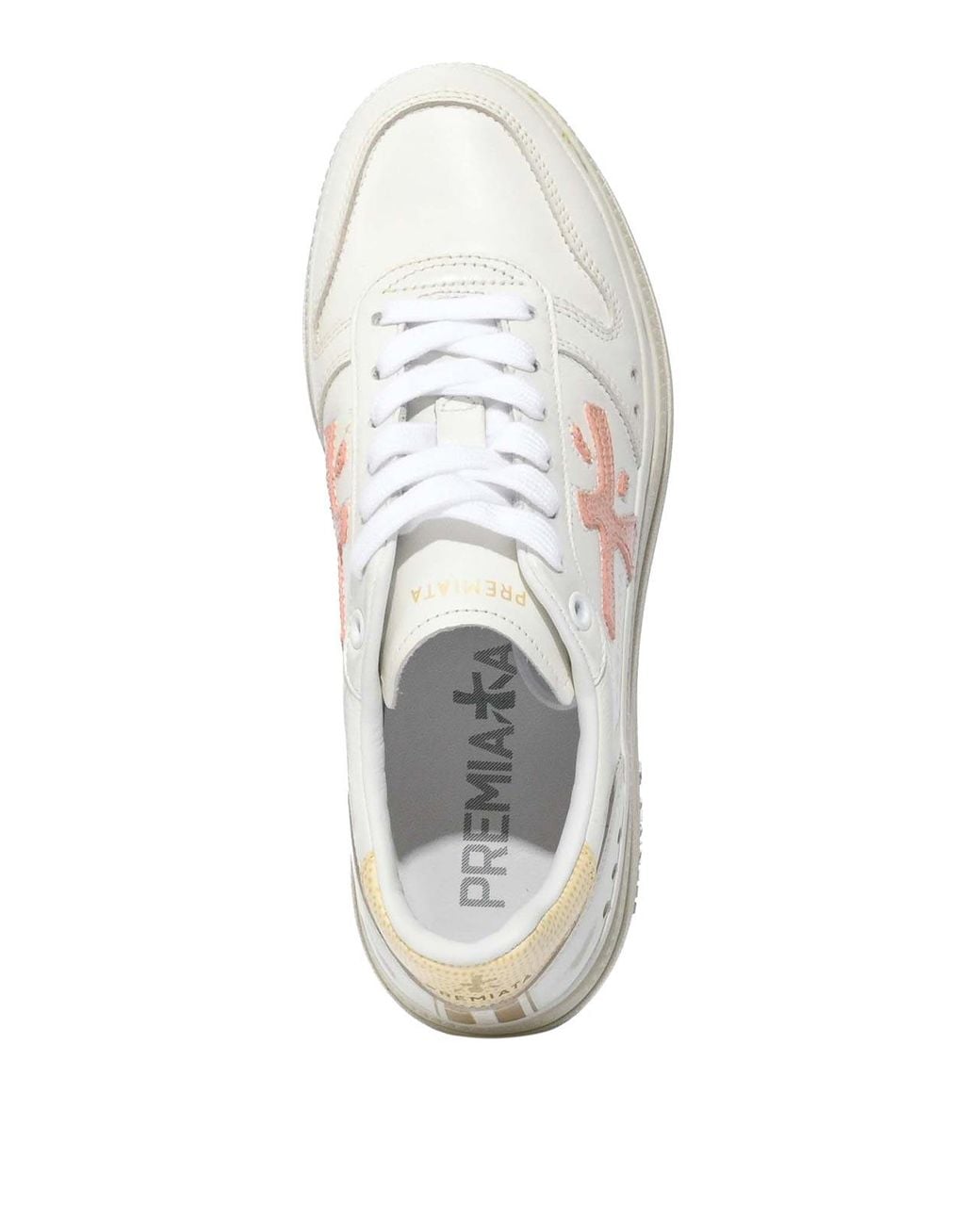 Premiata White Micol 8196 Leather Sneakers