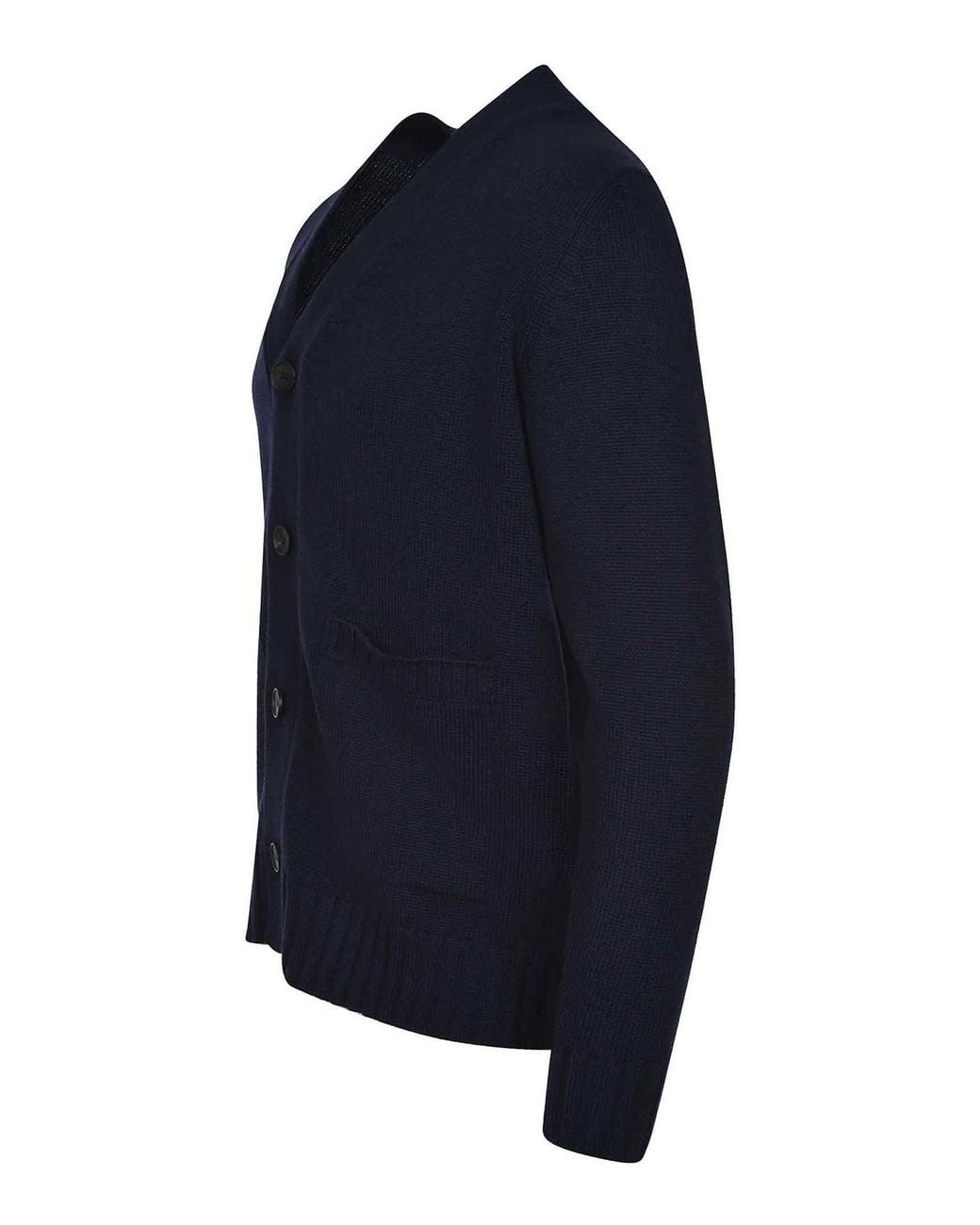 FILIPPO DE LAURENTIIS Blue Cardigan Made From Wool for men
