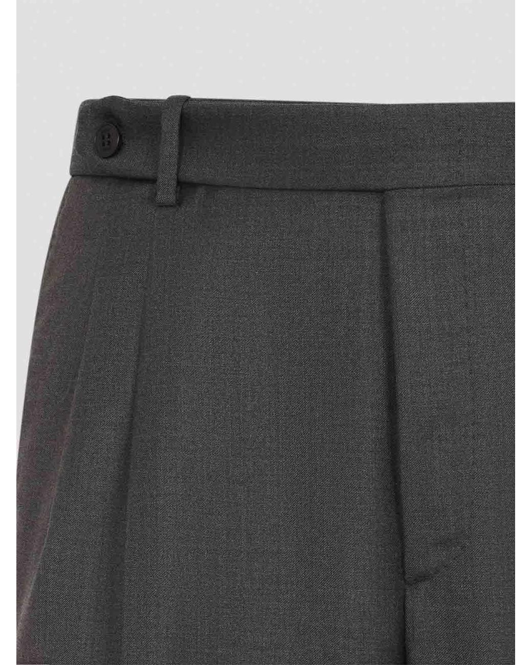 Brioni Gray Capri Trousers for men