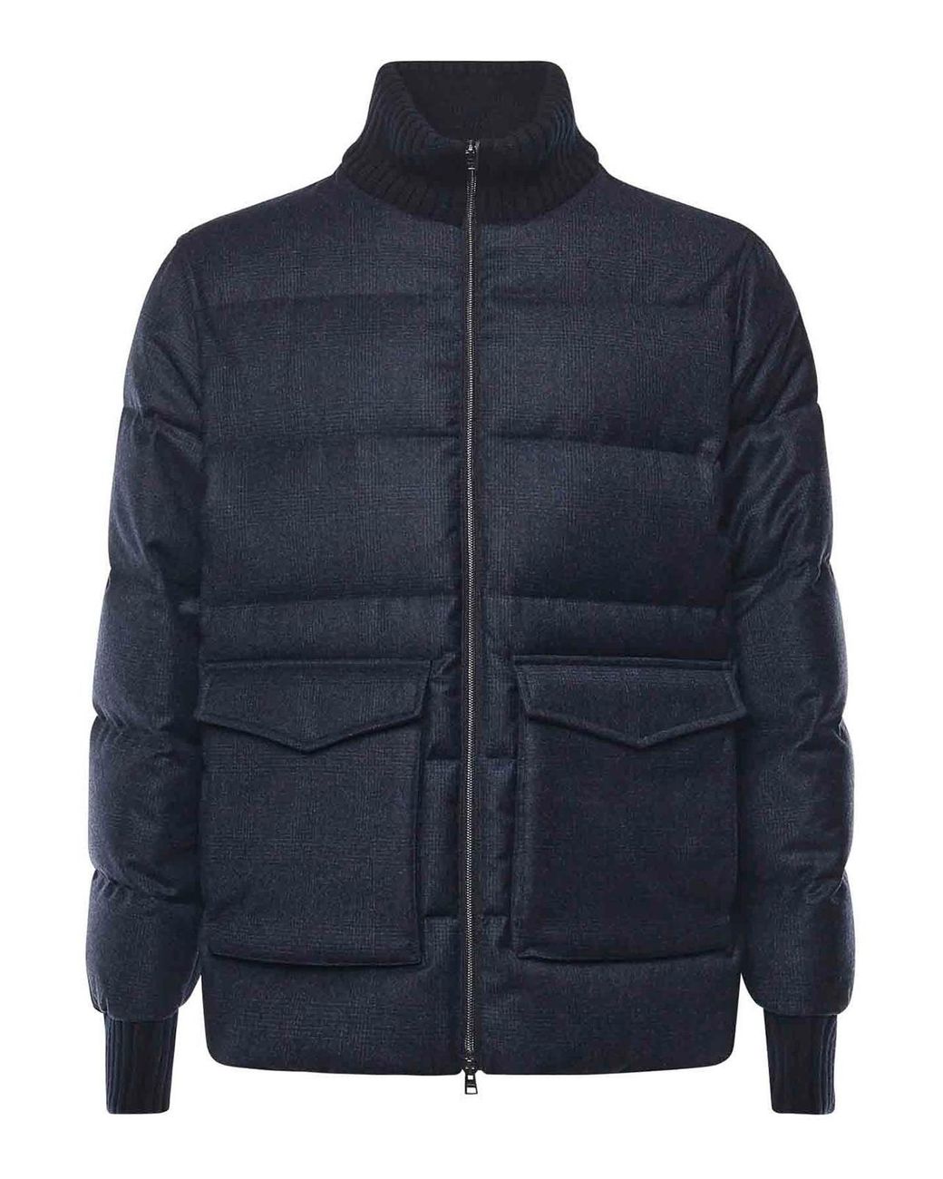 Herno Blue Bomber Jacket for men