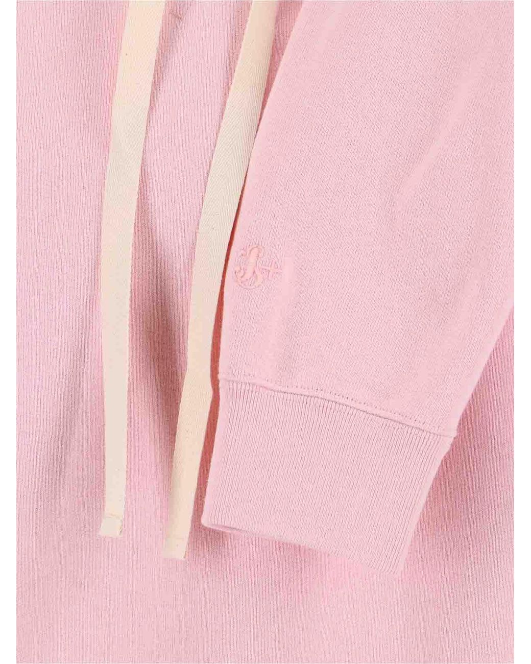 Jil Sander Pink Logo Hooded Sweatshirt