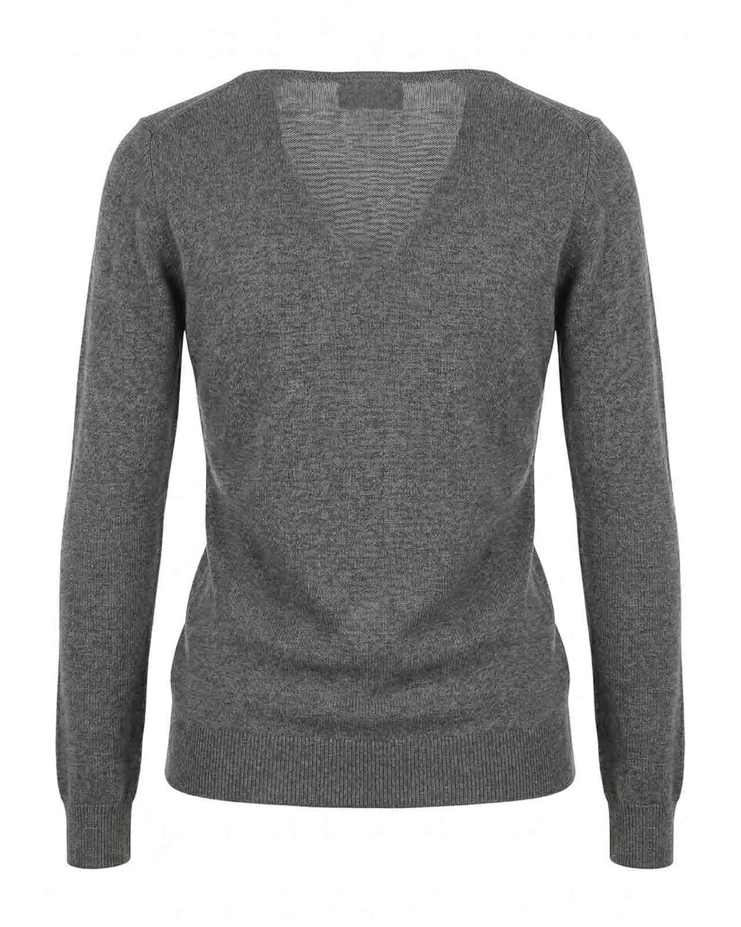 Malo Gray V-Pullover