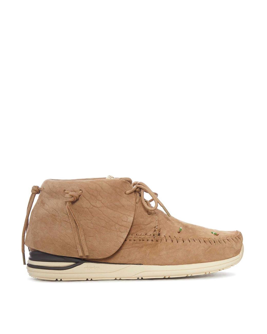Visvim Brown Fbt Lhamo-Folk Suede Shoes for men
