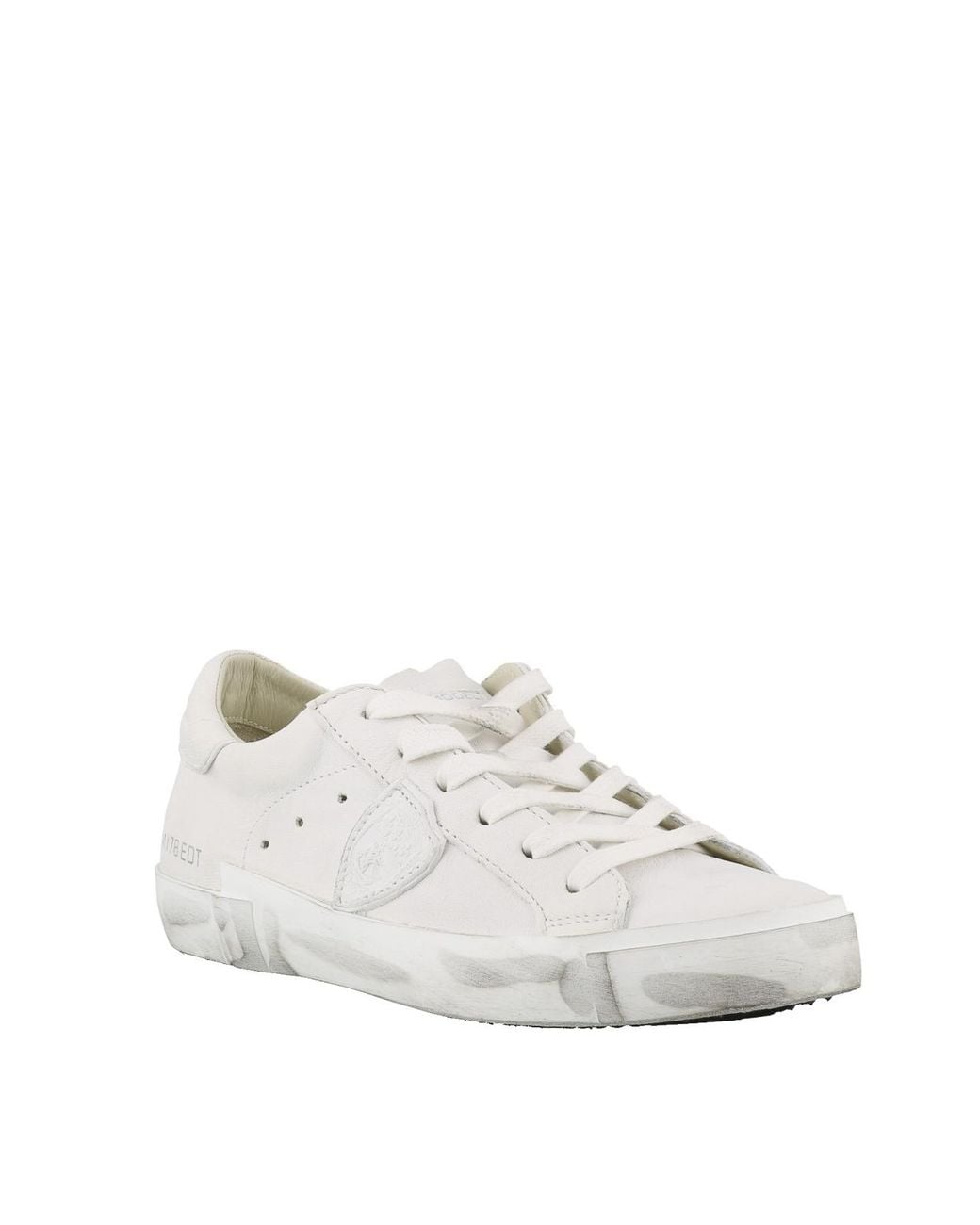Philippe Model White Paris X Leather Sneakers for men