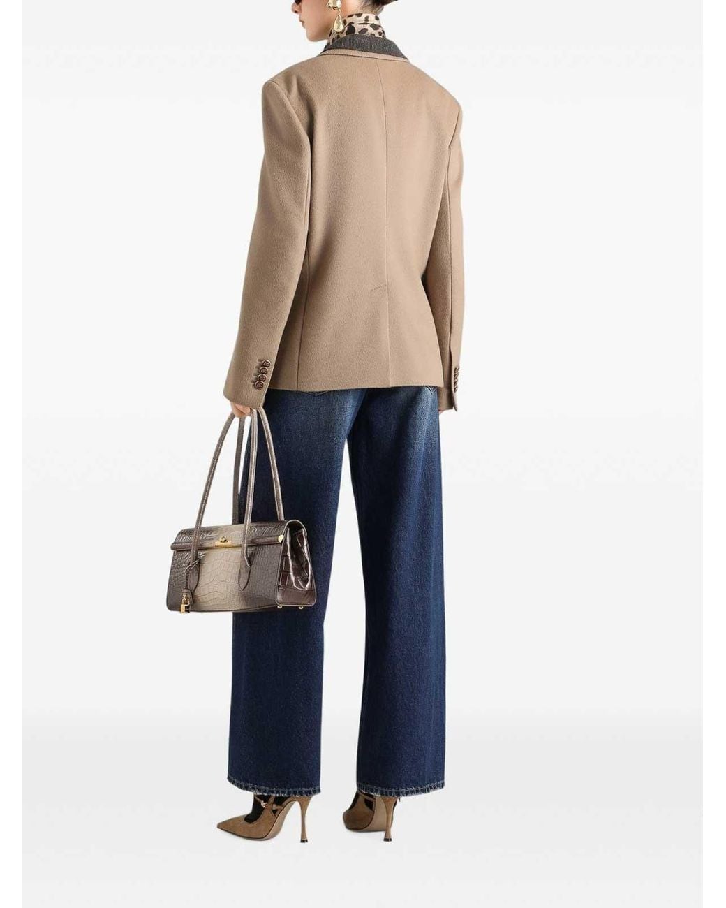 Dolce & Gabbana Blue Wide Leg Jeans