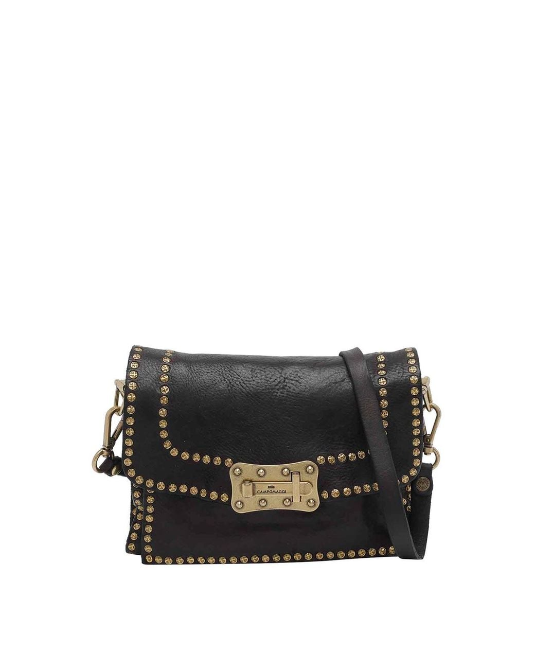 Campomaggi Black Small Agnese Crossbody Bag
