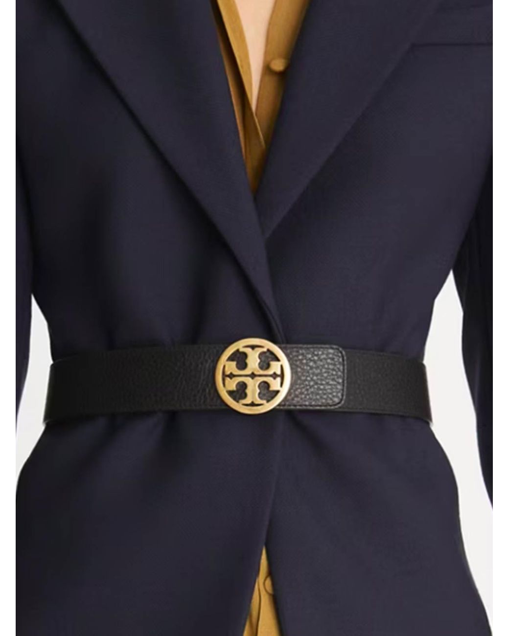 Tory Burch Black Miller Belt
