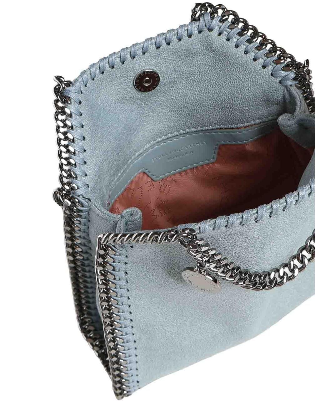 Stella McCartney Blue Micro Falabella Shoulder Bag