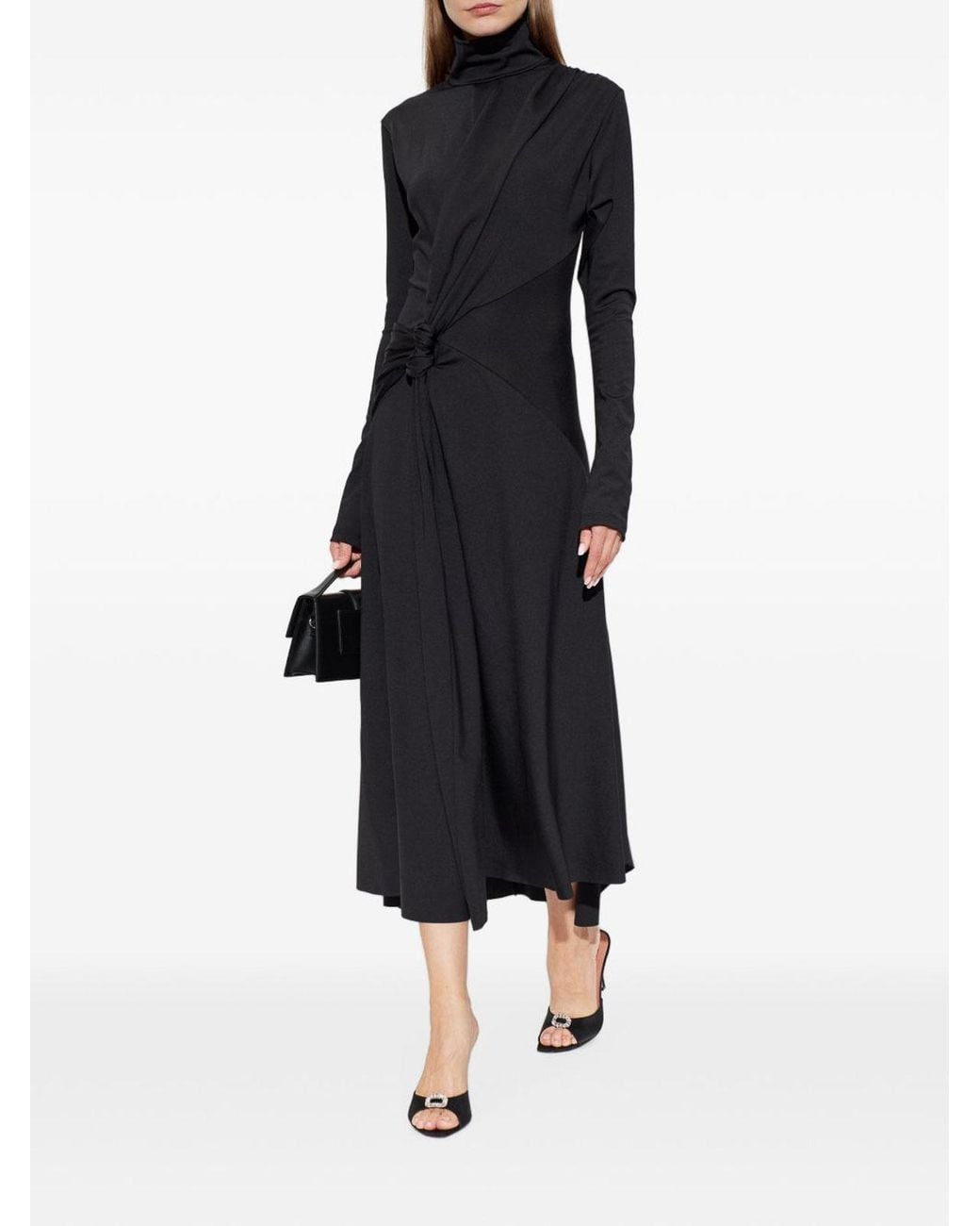Victoria Beckham Black Midi Dress
