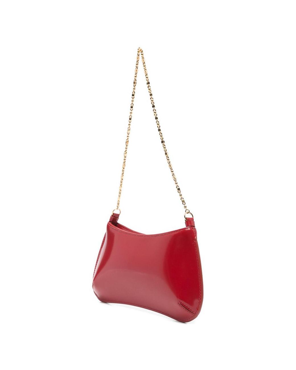 Jacquemus Red Le Petit Bisou Chaine Leather Shoulder Bag