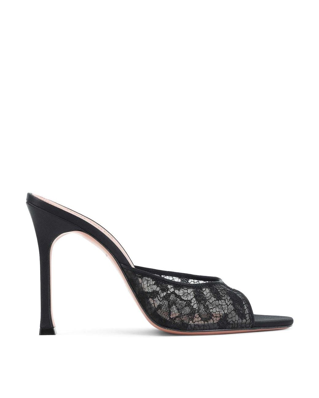 AMINA MUADDI Black Alexa Lace Slipper