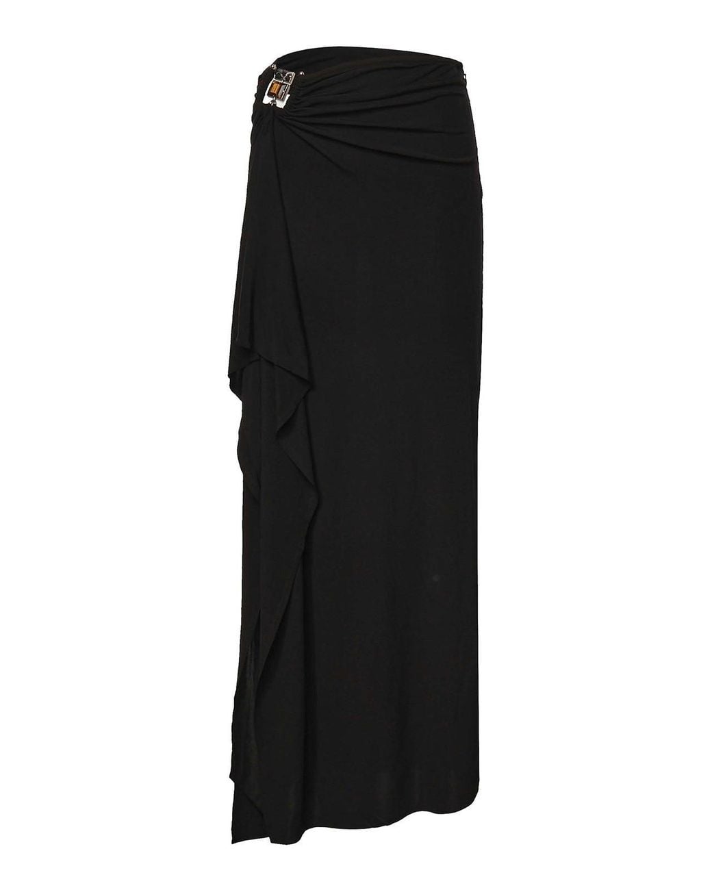 Christopher Esber Black Bezel Jersey Long Skirt