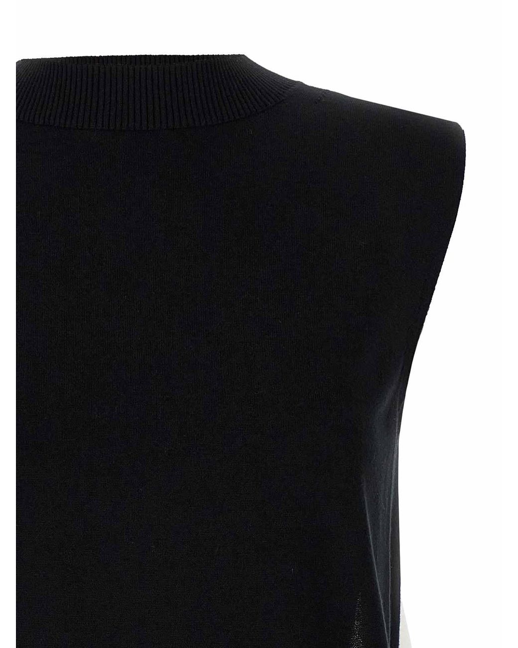 Sacai Black Patchwork Vest