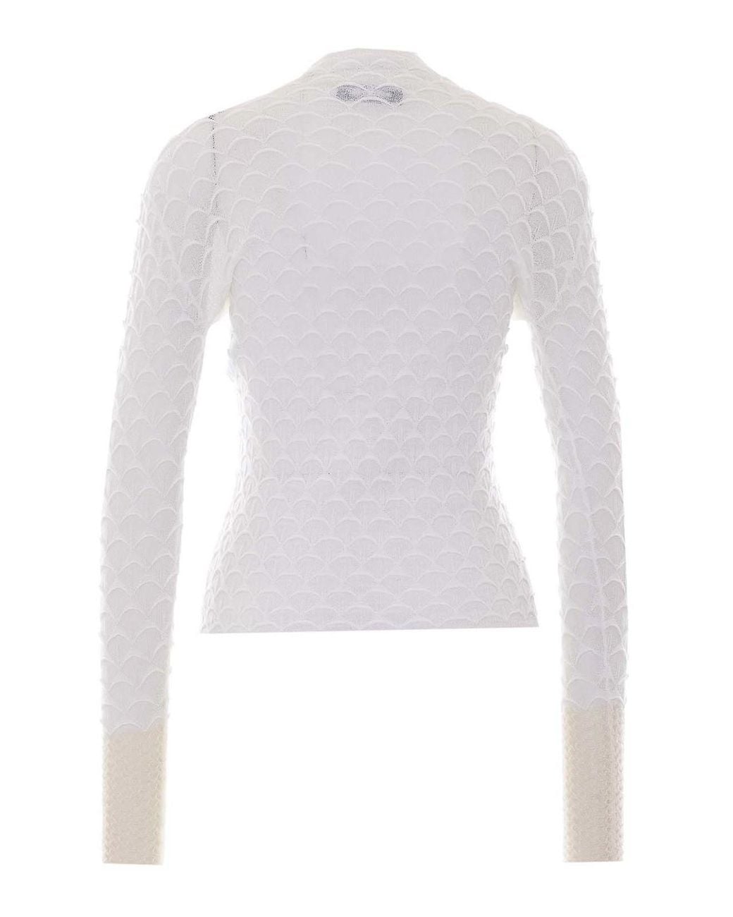 Lanvin White Long Sleeves Top