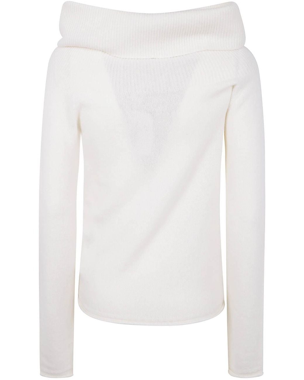 Suéter Cuello Redondo Nuur de color White