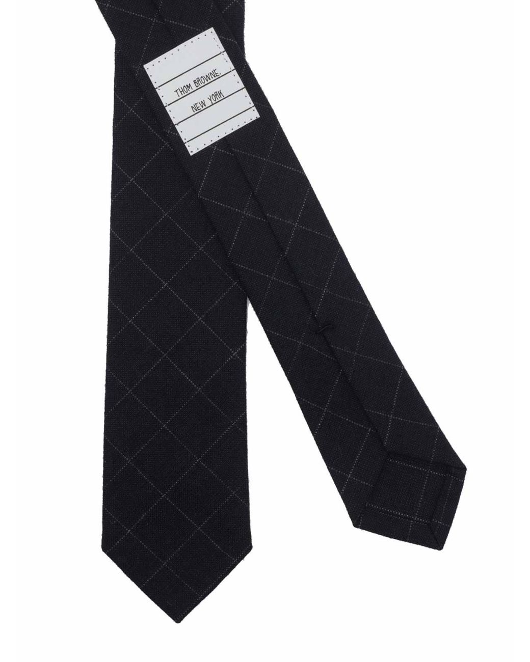 Thom Browne Black Classic Tie for men